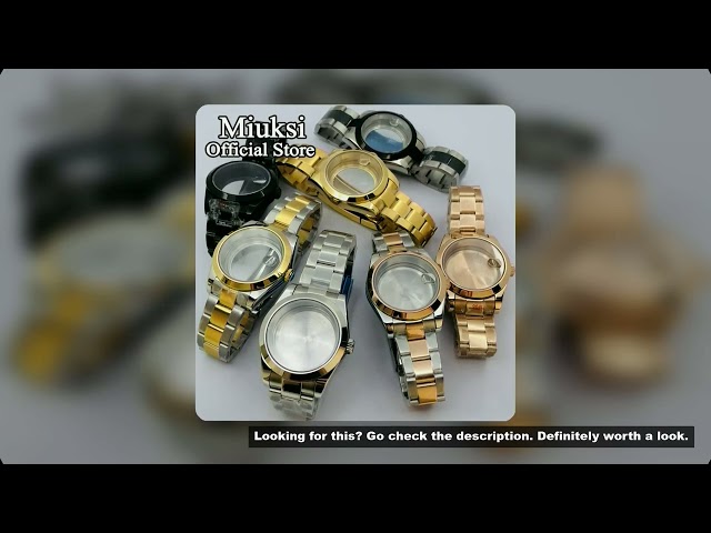 Miuksi 36mm/40mm Watch Case Sapphire Glass Fit NH35 NH36 NH34 ETA2824 2836 Miyota8205 8215 PT5000 Mi