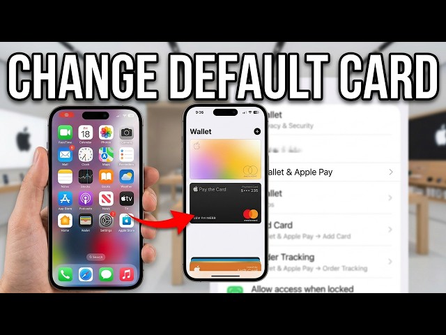 How to Change Default Card in Apple Wallet | iPhone Apple Pay