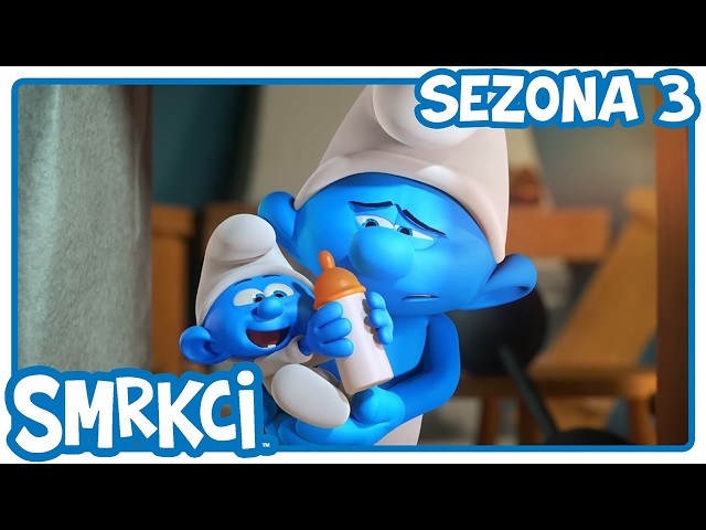 Močan dojenček | Smrkci v slovenščini | Risanke za otroke