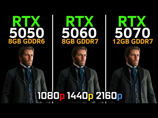 RTX 5050 vs RTX 5060 vs RTX 5070 | Test in 13 Games | DLSS 4 | Best Budget GPU? | 1080p, 1440p, 4K