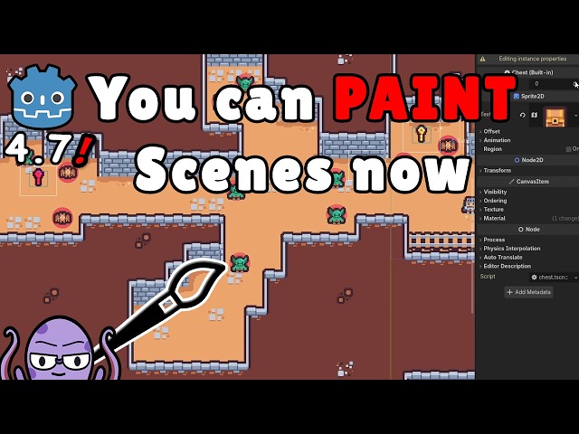 Godot's NEW way of building your levels | Scene Paint Mode