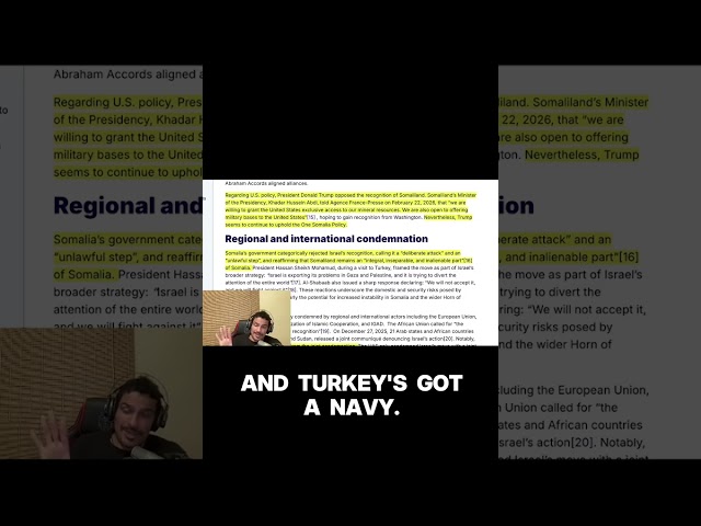 How Israel-Turkey Fight Over Somalia Plays Out #substack #shorts