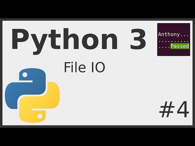 Python 3 - File IO #04