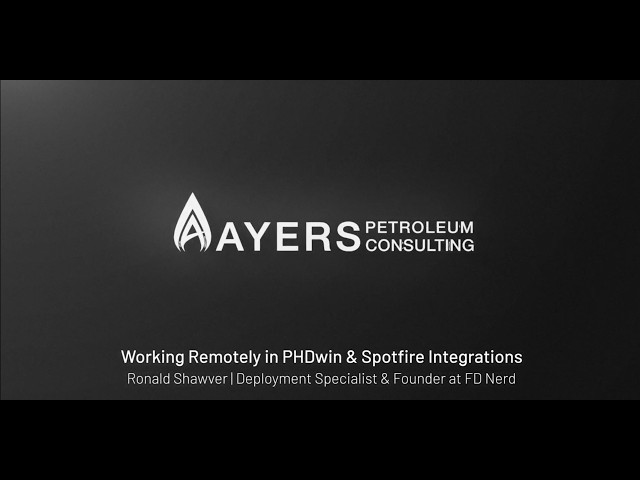 Working Remotely with PHDwin & Spotfire Integration | R.L. Shawver | PHDwin Week 2026