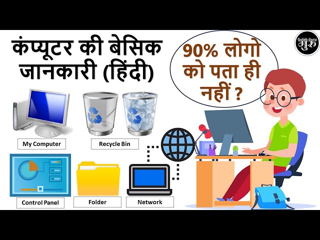 कंप्यूटर बेसिक जानकारी !! Computer Basic Knowledge in (हिंदी) !! Basic Computer Course in Hindi