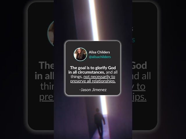 Our primary calling is to glorify God above all else.