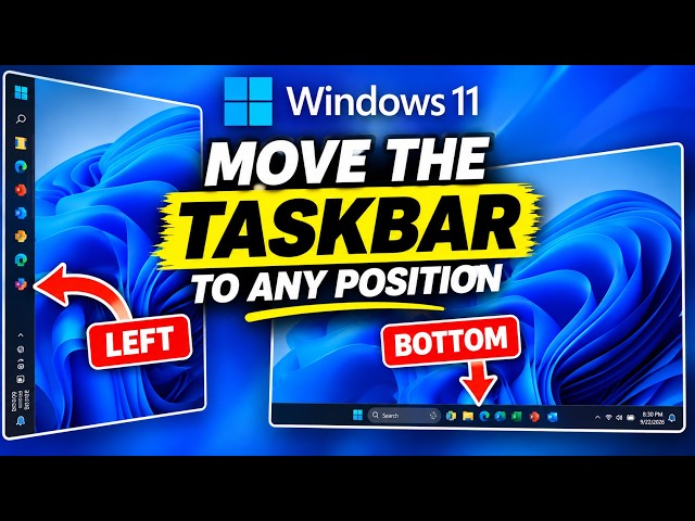 How to Move the Windows 11 Taskbar to Any Side of Your Screen | Easy Tutorial