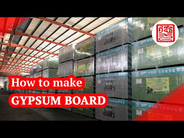 Gypsum board | Manufacturing process of gypsum board. Automatic gypsum board machine #gypsumboard
