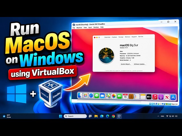 Install macOS on Windows 11 Using VirtualBox – 2026 Guide