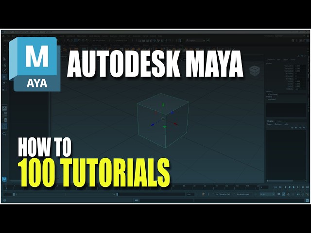 100 Tutorials How To For Autodesk Maya