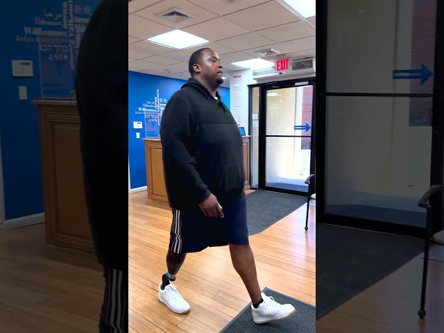 Training with a Below-Knee Prosthetic Leg | Roshawn