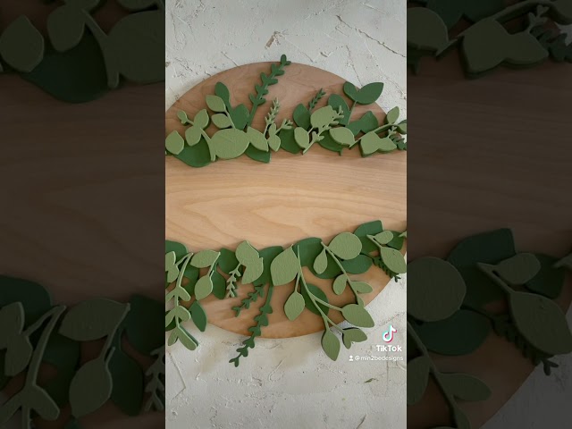 Assembling a layered wood sign, digital file available