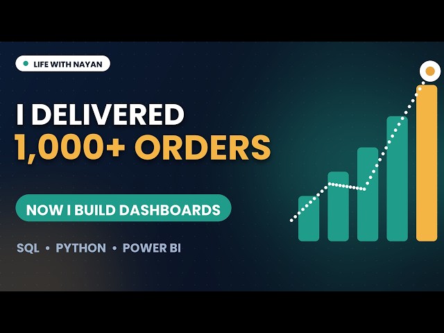 I Delivered 1,000+ Orders, Now I Build Dashboards | Data Analyst Portfolio