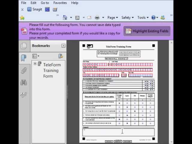 Processing Electronic Forms With TeleForm