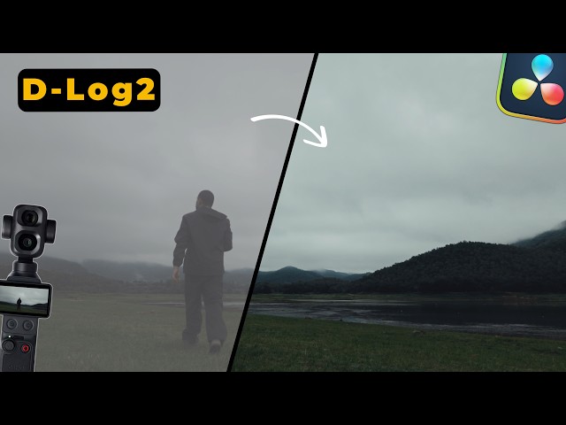 DJI Pocket 4P D-Log2 Moody Color Grade [Davinci Resolve]