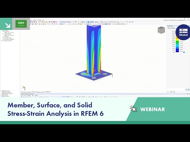 تحليل الإجهادات والإنفعالات في RFEM 6