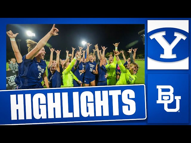 BYU Women's Soccer vs Baylor | Big 12 Semifinal Match | Full Game Highlights (2025)