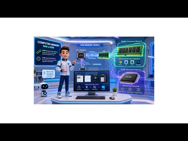 RAM vs ROM Explained Simply  https://youtu.be/cKAkUkSALks