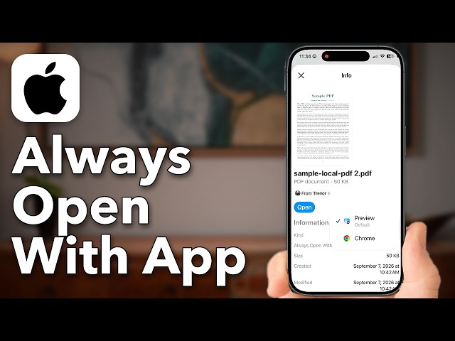 How To Set Always Open With App On iPhone - New In iOS 27
