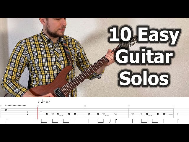 10 Easy Guitar Solos (with Tabs)