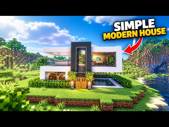 Minecraft Simple Modern House | Easy Tutorial