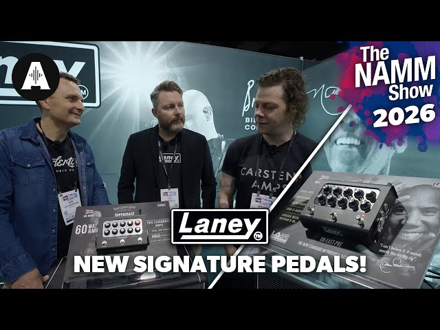 Laney Black Country Customs Billy Corgan & Nathan East Signature Pedals - NAMM 2026