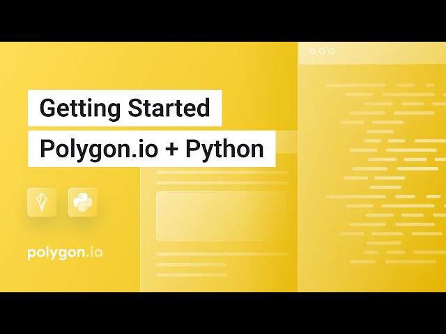 Demo: Getting Started with Polygon.io + Python