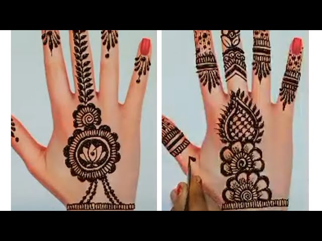 Stylish Easy Mehndi Design । Back Hand Mehndi Design । Mehndi Ka Design । Mehndi