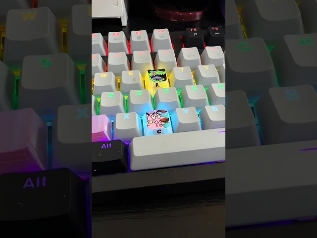 Coraje para la letra C obvi 💖🐶Entre mas teclas pinto, más quiero ver el teclado terminado 🤩 #90s