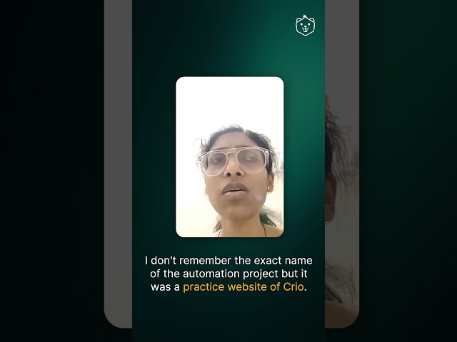 Which Automation Testing Project Helped Her Learn the Most? | Abhilasha's Honest Crio.do Review