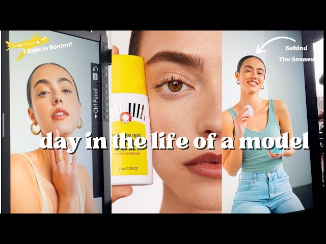 Day in the life of a model | 24 HRS IN BOSTON W/ FIRST AID BEAUTY