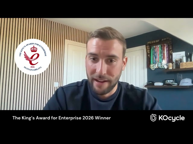 KOcycle receives The Kings Award for Enterprise in Sustainability 2026