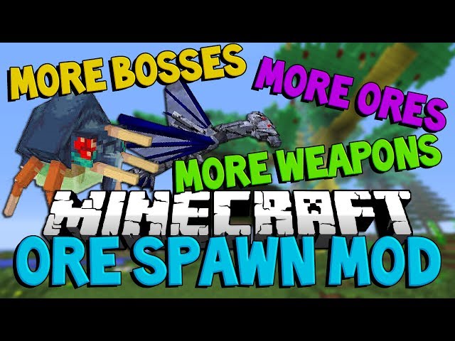 Minecraft: OreSpawn (More Mobs and Dimensions) Modded Lets Play #1 MANTIS RAID | JeromeASF