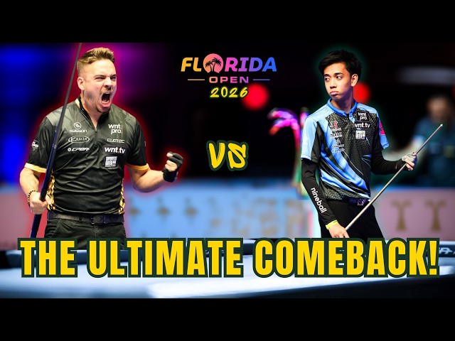 THE FERRARI AWAKES | Francisco Sanchez Ruiz vs AJ Manas | Craziest 9-Ball Comeback | Florida Open 26