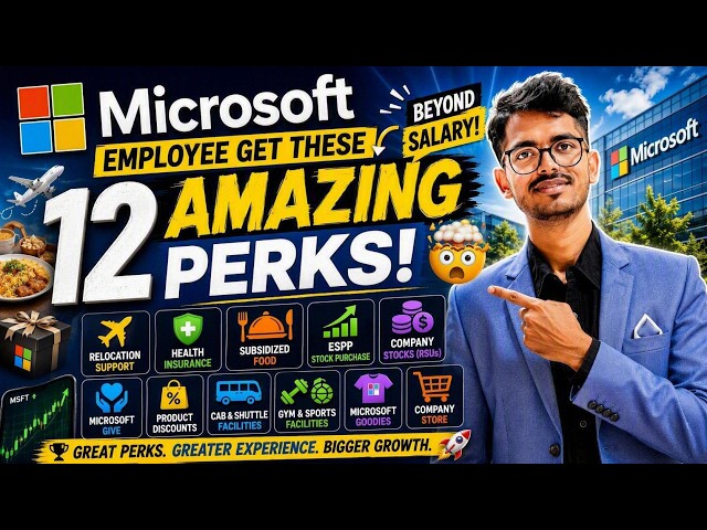 Microsoft Employee Benefits: 12 AMAZING Perks Beyond Salary! 🤯