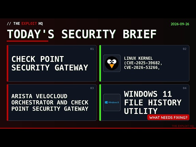 4 Critical Security Fixes You Need Today