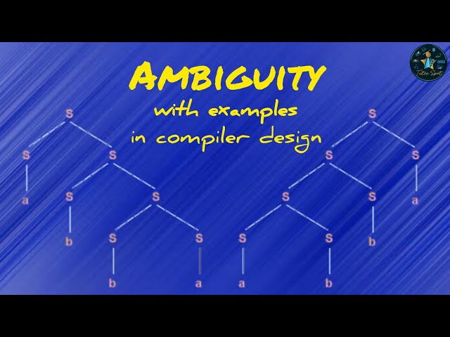 Ambiguity in Context Free Grammar #cse #compilerdesign #ambiguity #education