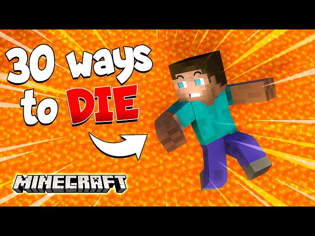 EPIC WAYS to Die in Minecraft [30 Ways to Die]