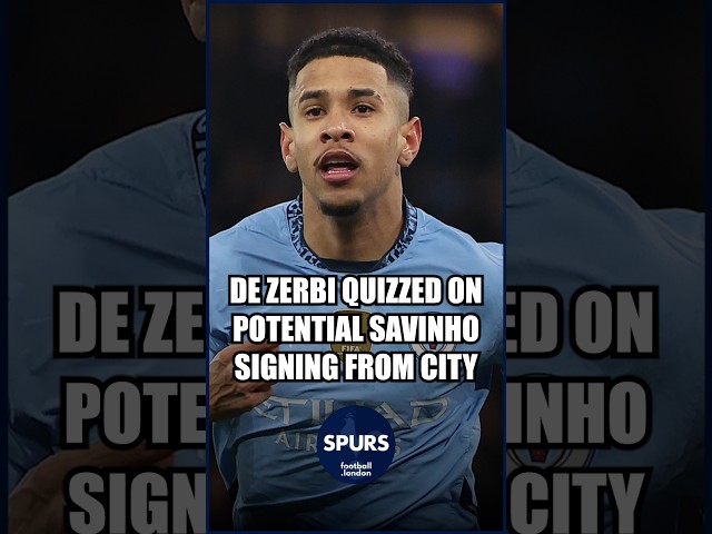 🤔 Roberto De Zerbi quizzed on Tottenham's pursuit of Savinho from Manchester City