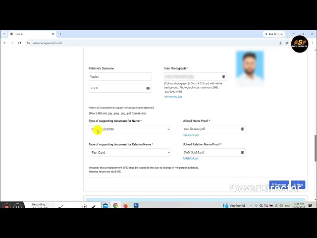 How to do voter card correction online
