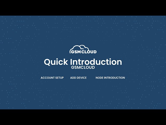 GSMCloud 101 - Quick Introduction