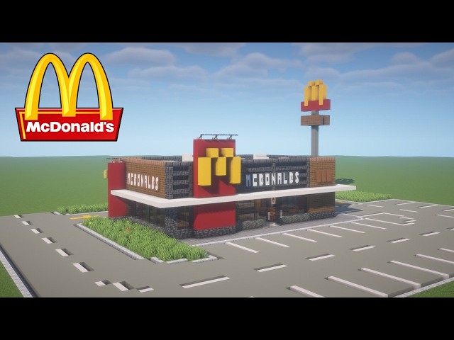 How to build a McDonald's in Minecraft | Tutorial/Guide
