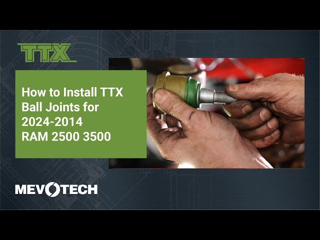 How to Install TTX Ball Joints for 2024-2014 RAM 2500 & 3500