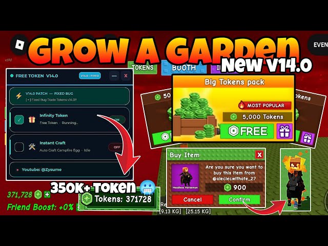 [🎁NEW] Grow A Garden Script Updated Infinity Trade Tokens V14.0 !! Roblox Script || Roblox