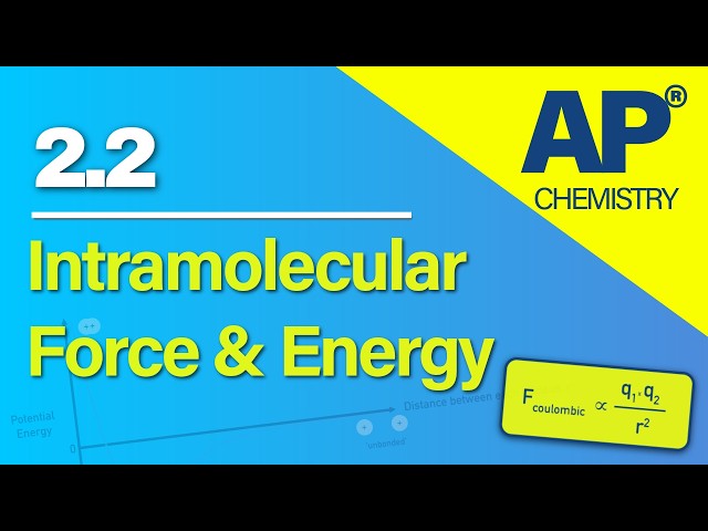 AP Chemistry 2.2 – Intramolecular Force and Potential Energy | Revision Video #apchemistry