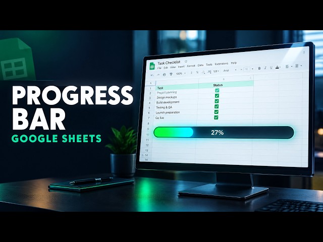 How to Create an Automatic Progress Bar in Google Sheets (Step-by-Step Tutorial)