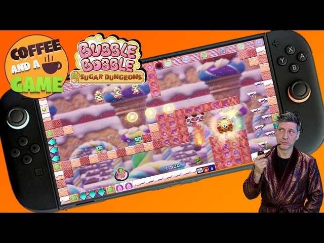 ☕  Coffee and a Game: My First Time Playing Bubble Bobble Sugar Dungeons on the Switch 2!  ☕