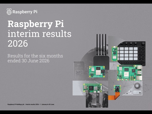 RASPBERRY PI HOLDINGS PLC - Half year results for the six months ended 30 June 2026