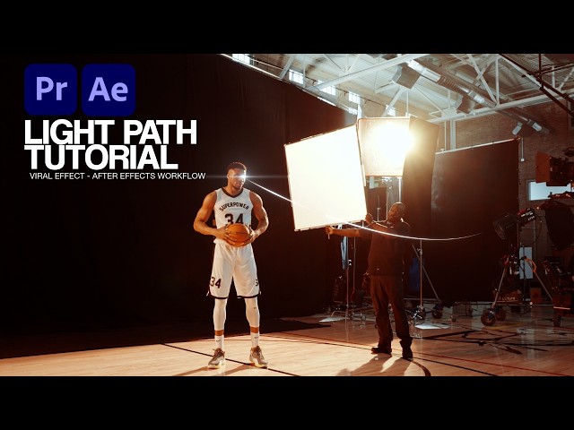 how to create this LIGHT PATH transition in After Effects