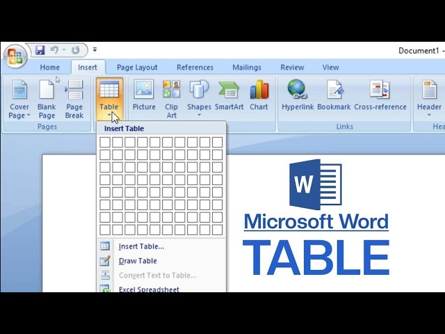 How to Create and Format a Table in Microsoft Word | MS Word Table Tutorial